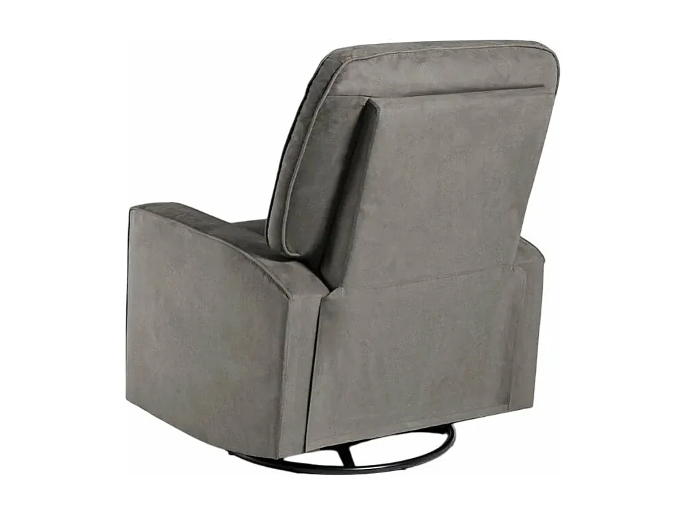 Entspannender Schaukelsessel mit 360° drehbarer Fußstütze Anita - Dunkel Grau