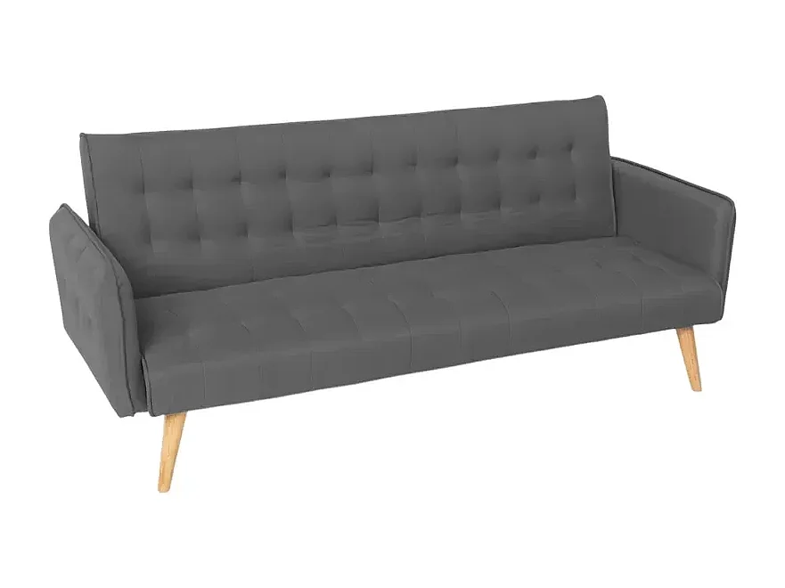 Malibu 3-Sitzer Clic Clac Schlafsofa im nordischen Design - Dunkel Grau