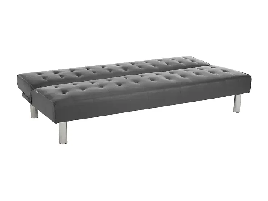 Canapé 2 places convertible clic-clac inclinable en similicuir Mango