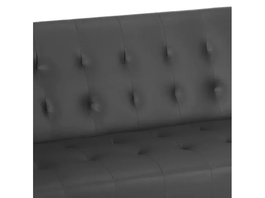 Canapé 2 places convertible clic-clac inclinable en similicuir Mango