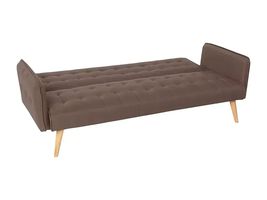 Malibu 3-Sitzer Clic Clac Schlafsofa im nordischen Design - Braun