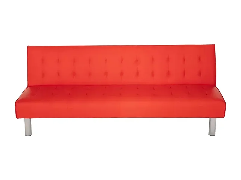 Canapé 2 places convertible clic-clac inclinable en similicuir Mango