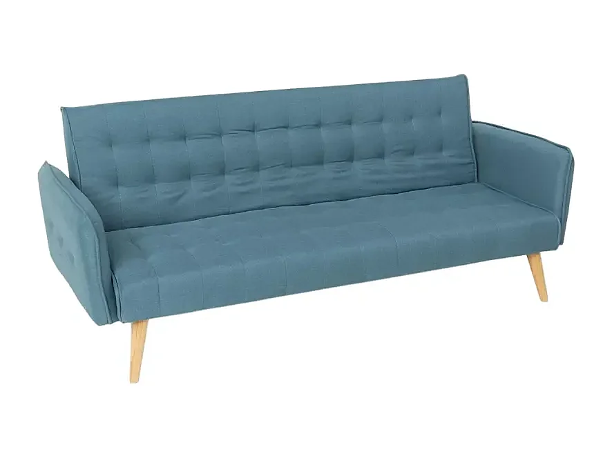 Malibu 3-Sitzer Clic Clac Schlafsofa im nordischen Design - Blau