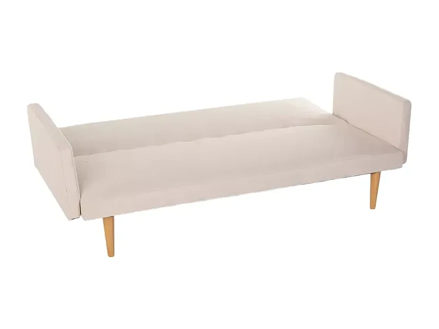 3-Sitzer-Click-Clac-Stoff-Liegesofa Nordic Design Perla - Beige