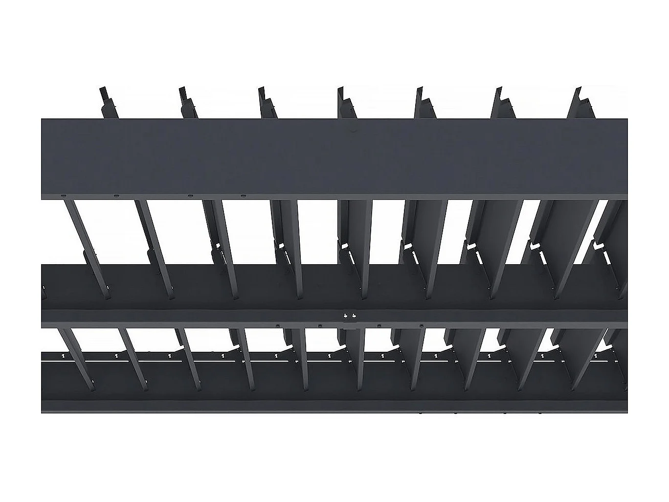 Pérgula bioclimática em alumínio "Windsor" - 3 x 3 m - Antracite
