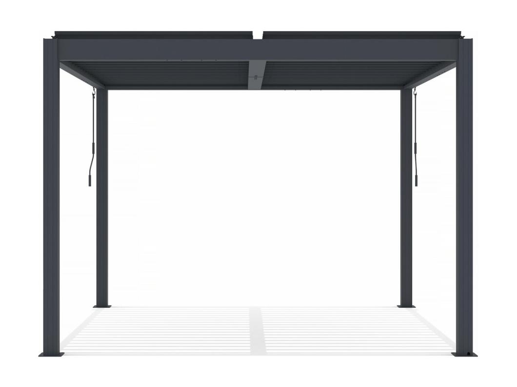 Pérgola bioclimática de aluminio "Windsor" - 3 x 3 m - Antracita