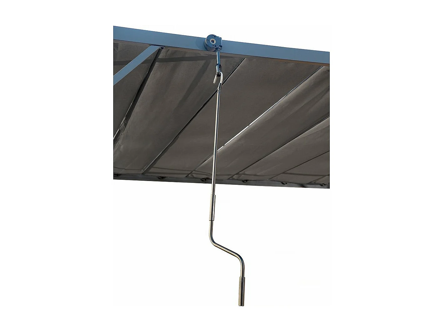 Pérgola bioclimática de tejido <<Lodge>> 3x4 m - Antracita