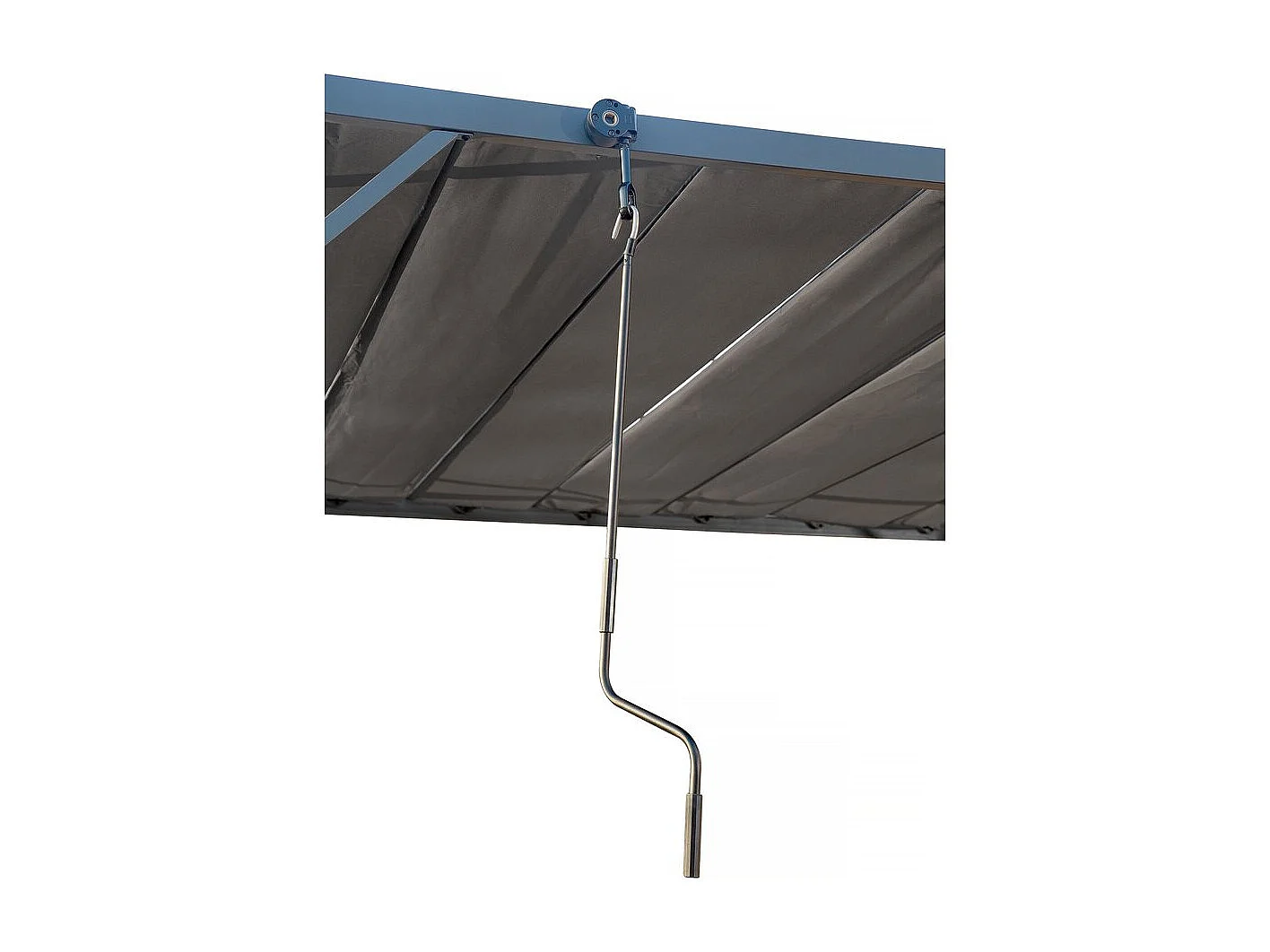 Bioklimatische Pergola aus Stoff "Lodge" 3 x 4 m - Anthrazit