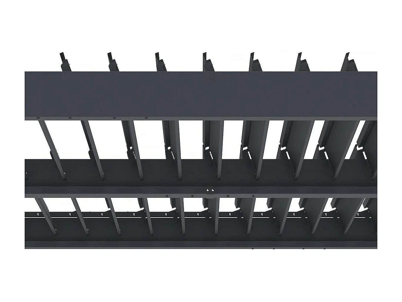 Bioklimatische Pergola aus Aluminium "Windsor" - 3 x 4 m - Anthrazit