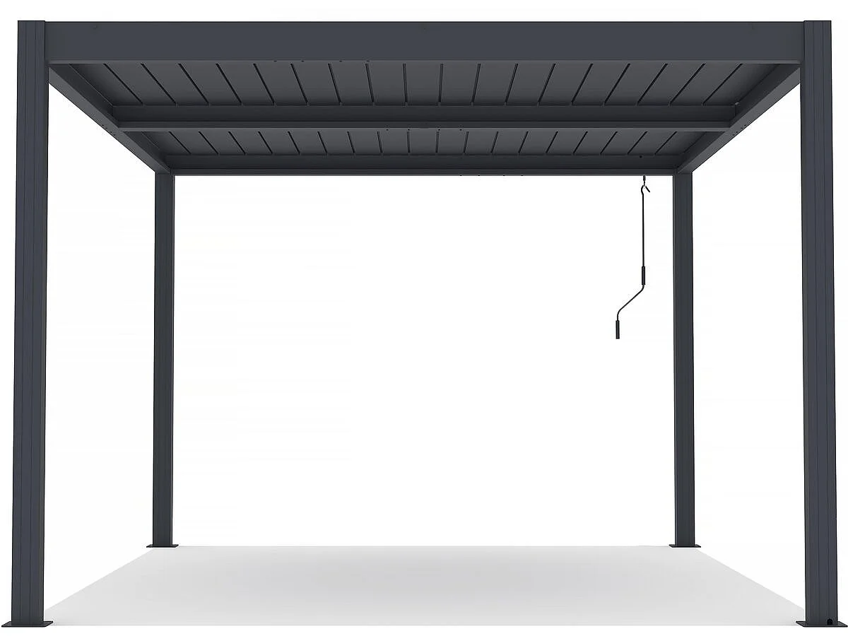 Pergola bioclimatique en aluminium "Windsor" - 3 x 4 m - Anthracite