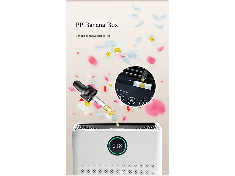 Purificateur d'air pour animaux de compagnie en plastique,d41.1cm×h16.6cm