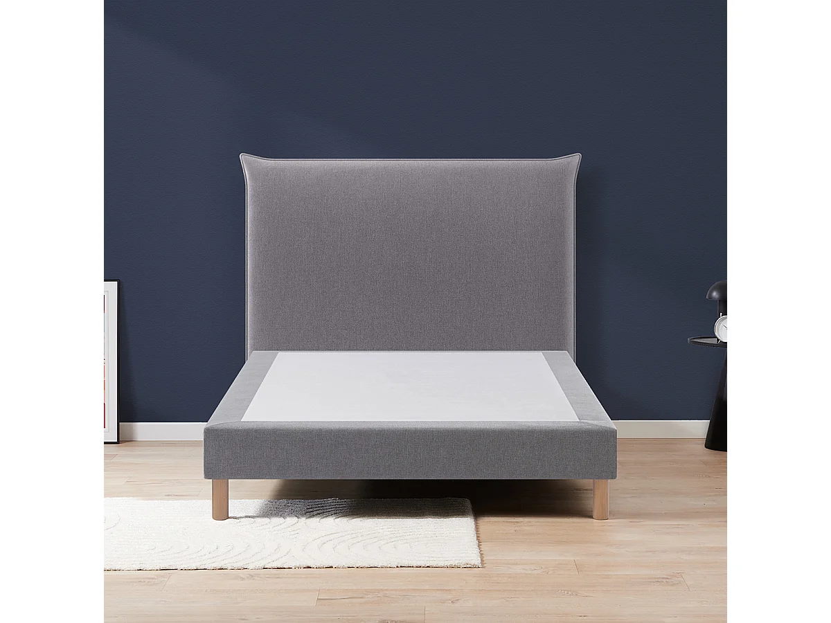 Lit Design gris 140x200 monobloc