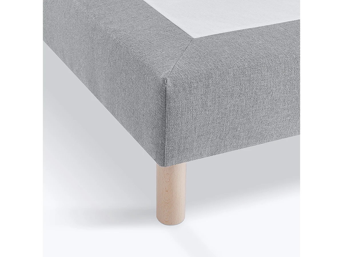 Lit Design gris 160x200 Bi - bloc