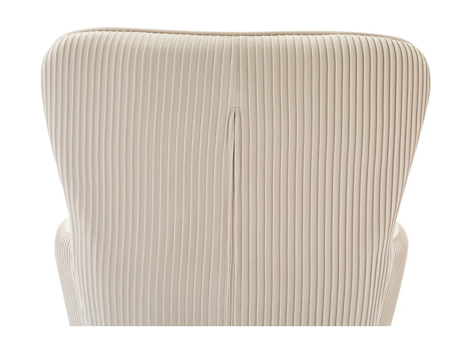 Lot de 6 chaises avec accoudoirs et pieds réglables, Velours et métal, soutien lombaire, Beige