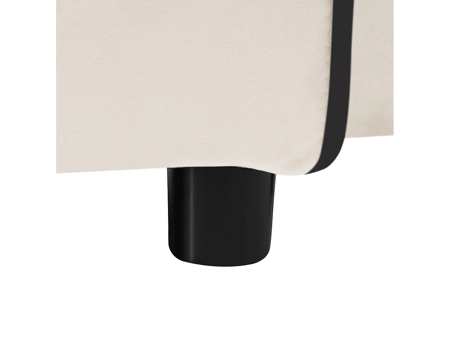 Conversiebank, van fluweel, met bekerhouder en telefoonhouder, 75/167x83x76cm, Beige