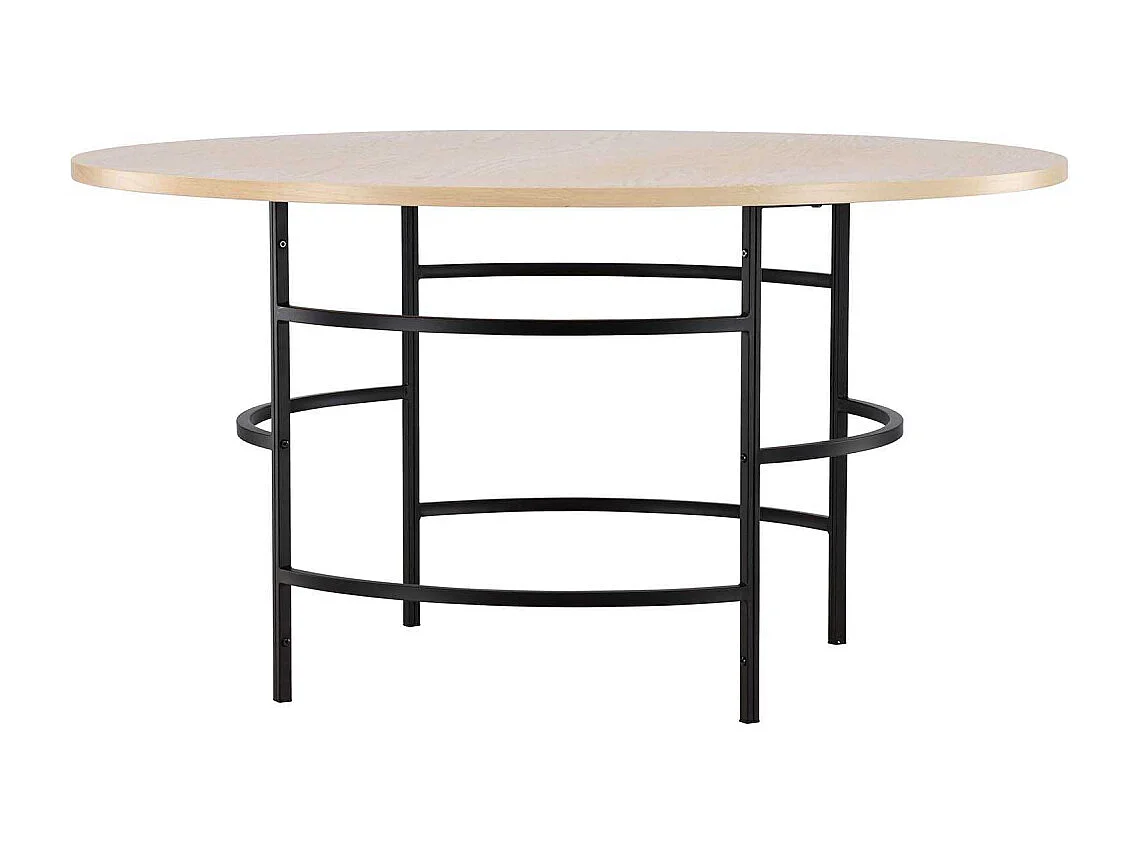 Copenhagen eetkamertafel Ø140cm whitewash.