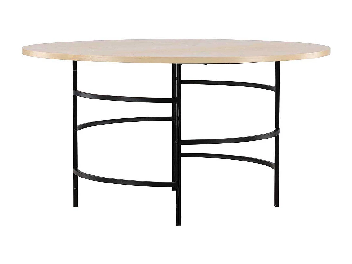 Copenhagen eetkamertafel Ø140cm whitewash.