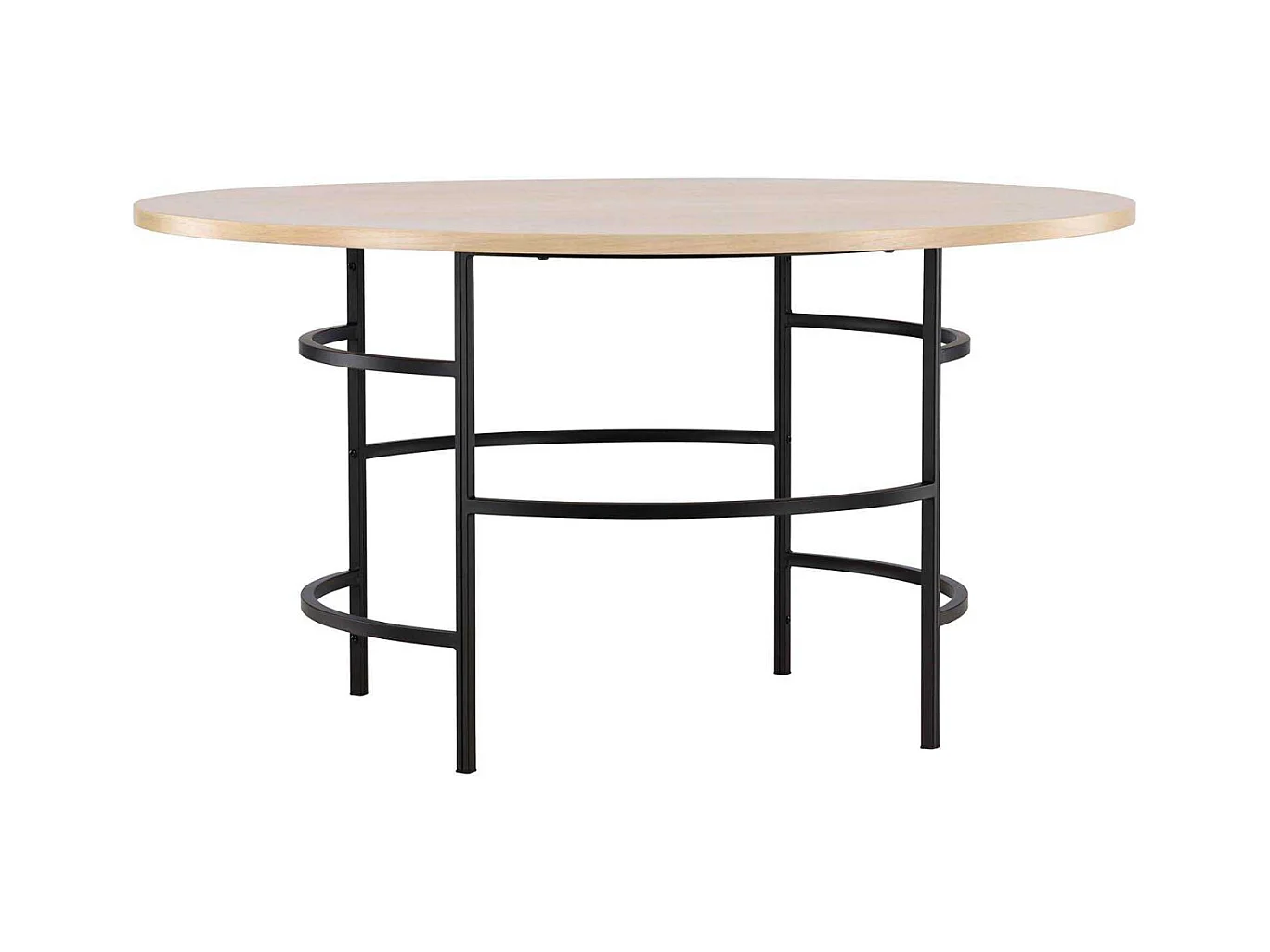 Copenhagen eetkamertafel Ø140cm whitewash.