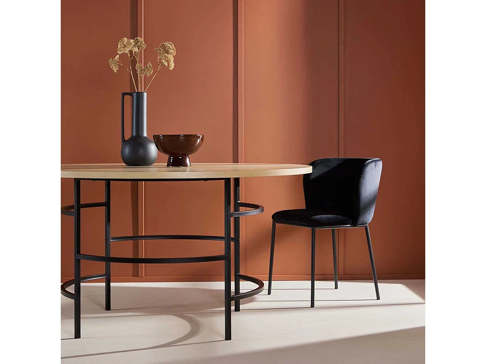 Table à Manger Ronde "Copenhagen" 140cm Naturel