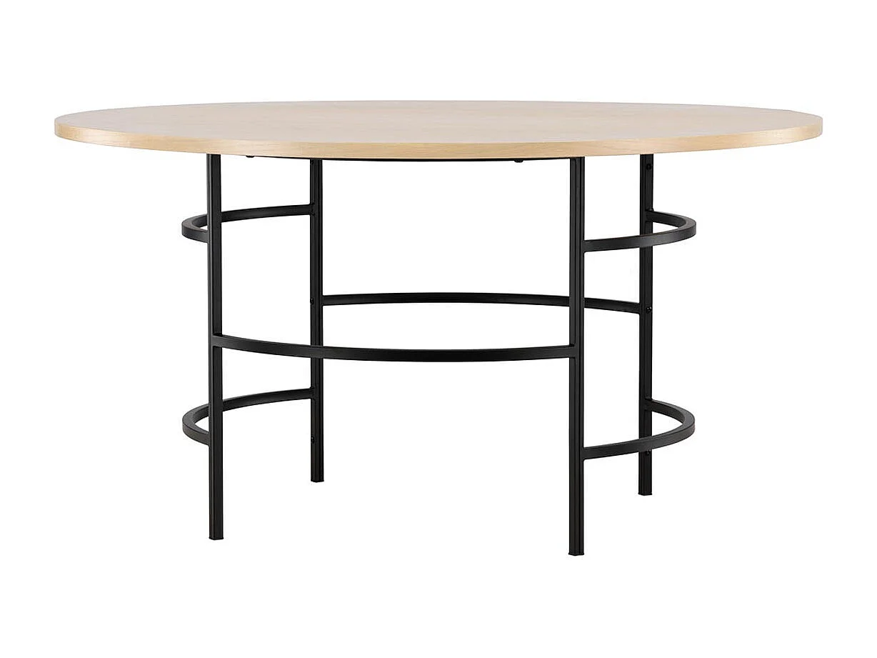 Copenhagen eetkamertafel Ø140cm whitewash.