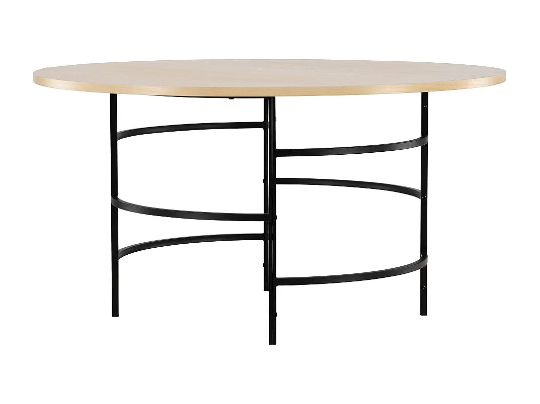 Copenhagen eetkamertafel Ø140cm whitewash.