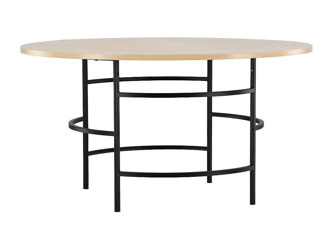 Copenhagen eetkamertafel Ø140cm whitewash.