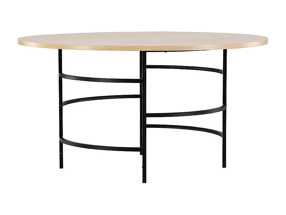 Copenhagen eetkamertafel Ø140cm whitewash.