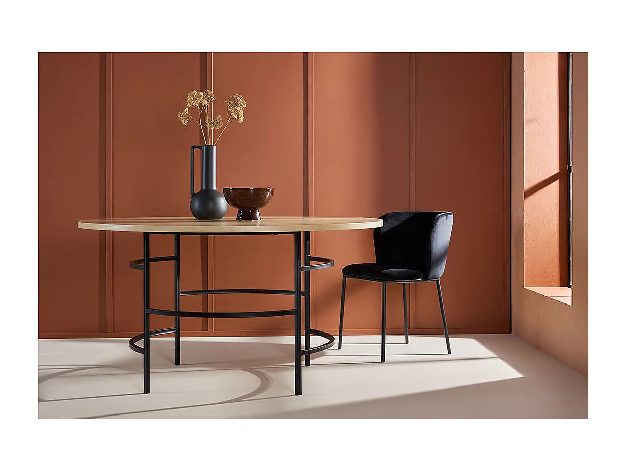 Copenhagen eetkamertafel Ø140cm whitewash.