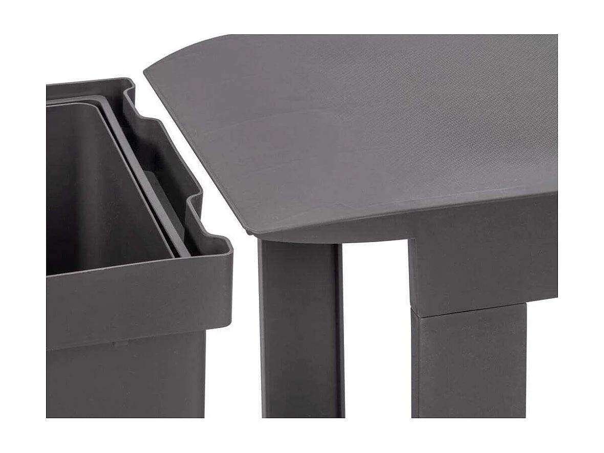 Poubelles de recyclage fixation inférieure et extraction automatique (3 bacs de 10 litres)