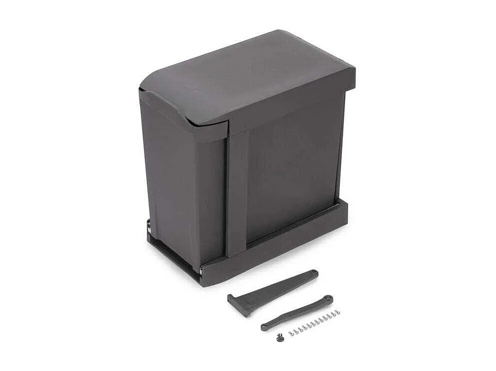 Poubelles de recyclage fixation inférieure et extraction automatique (2 bacs de 14L)