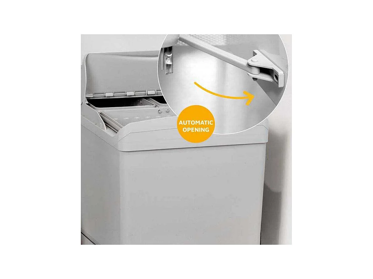 Poubelle de recyclage extraction automatique 3 conteneurs