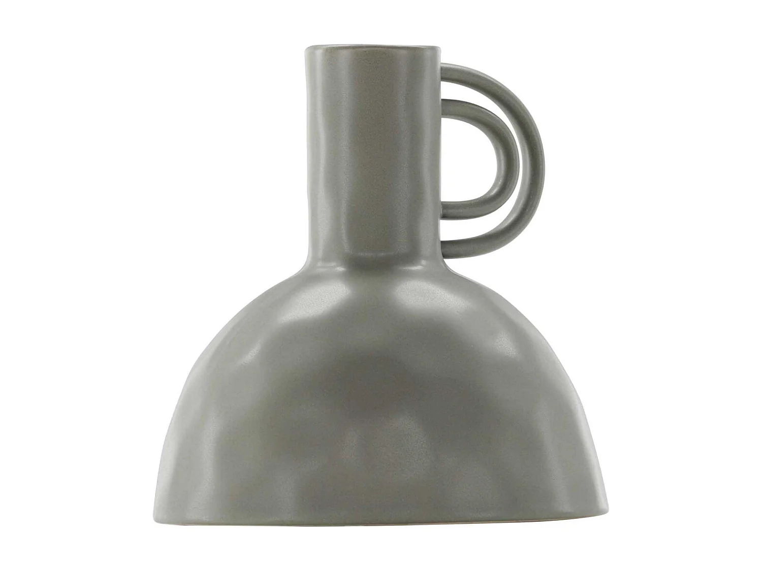 Vase Design en Céramique "Vivi" 25cm Gris Foncé