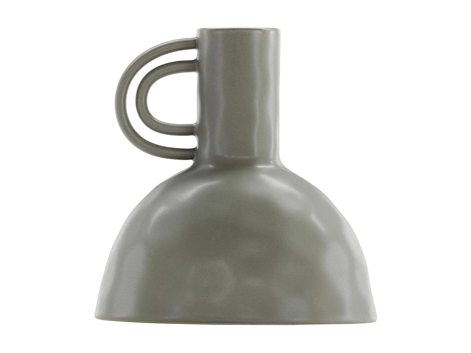Vase Design en Céramique "Vivi" 25cm Gris Foncé