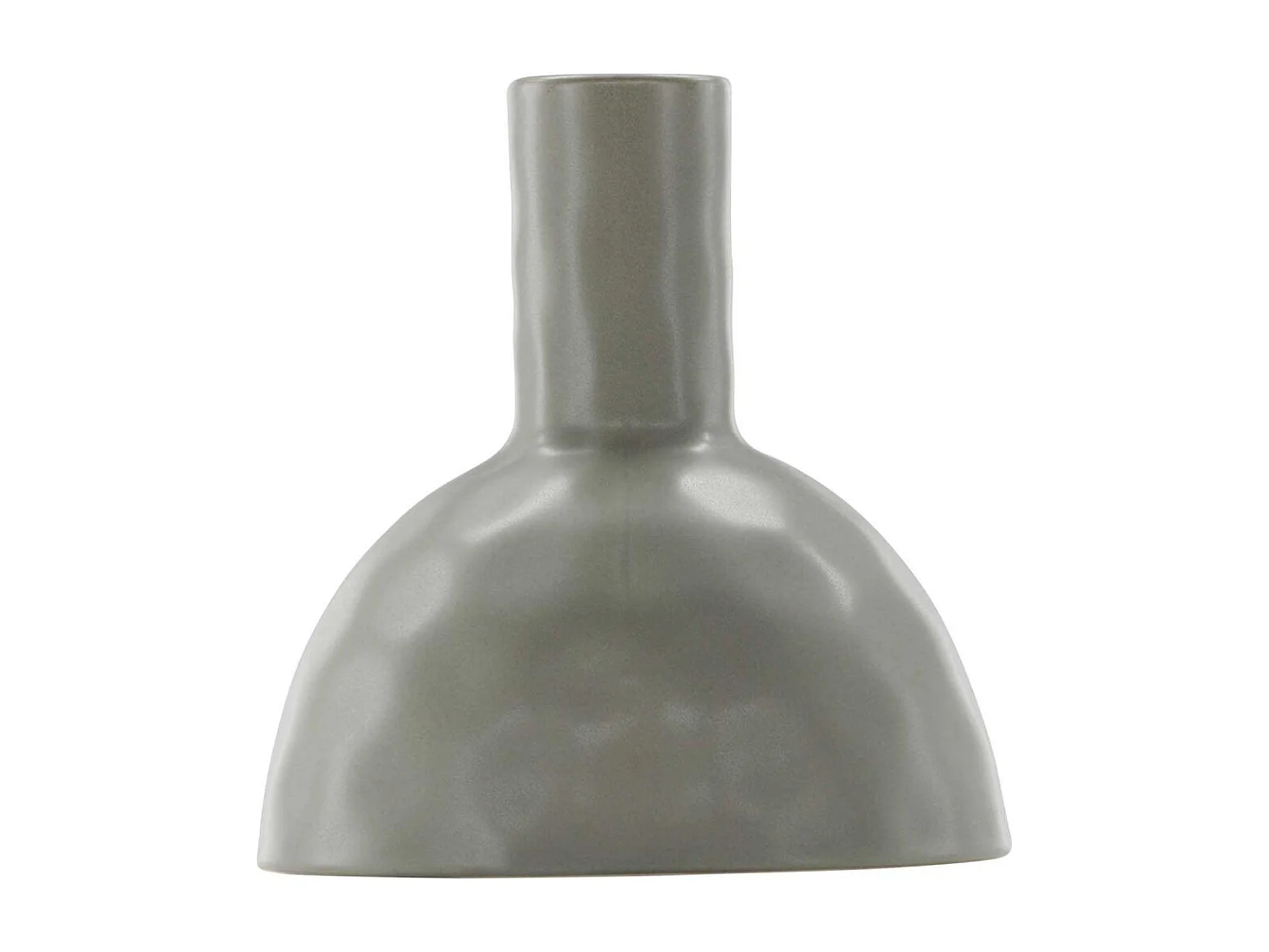 Vase Design en Céramique "Vivi" 25cm Gris Foncé