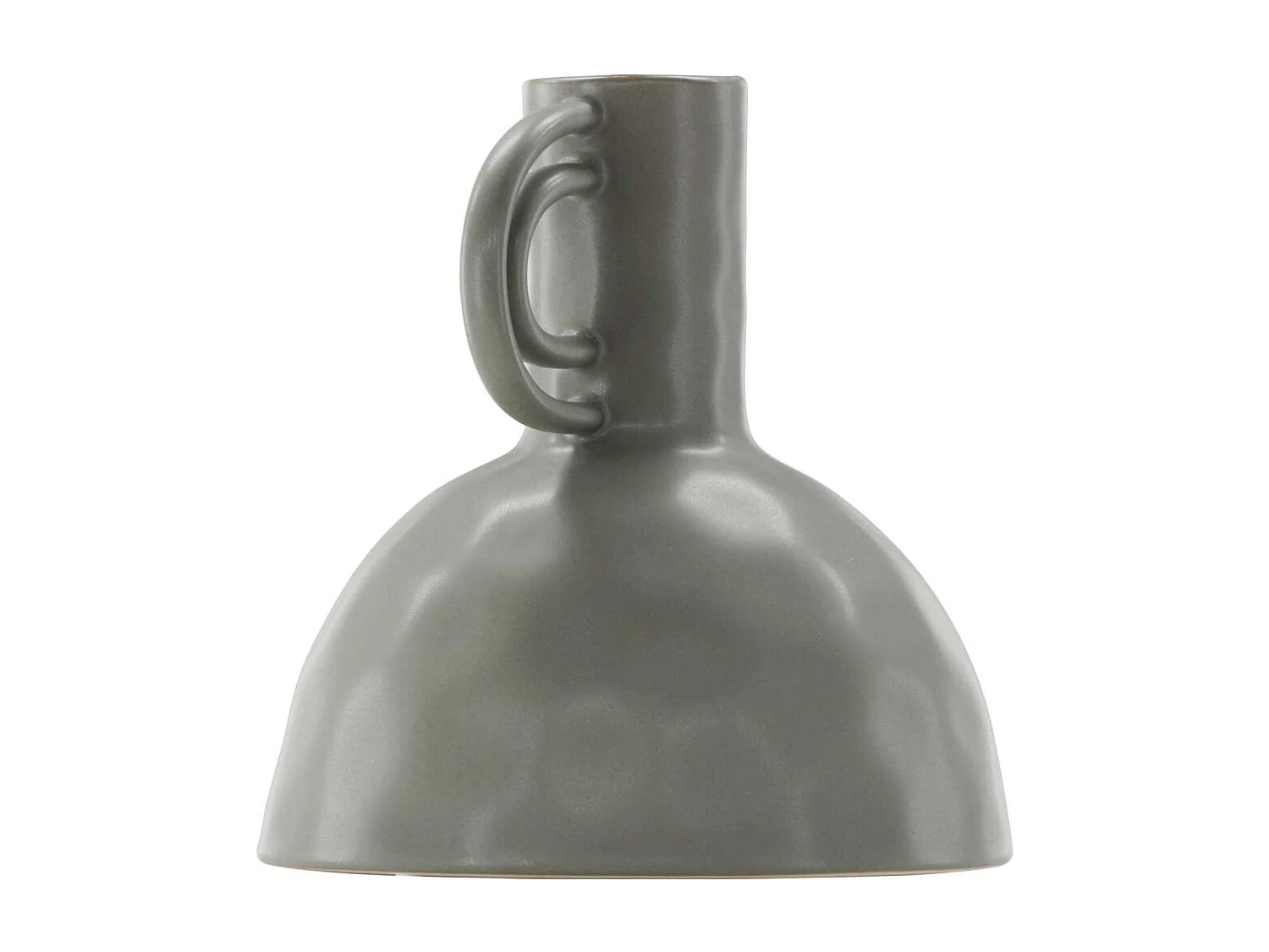 Vase Design en Céramique "Vivi" 25cm Gris Foncé
