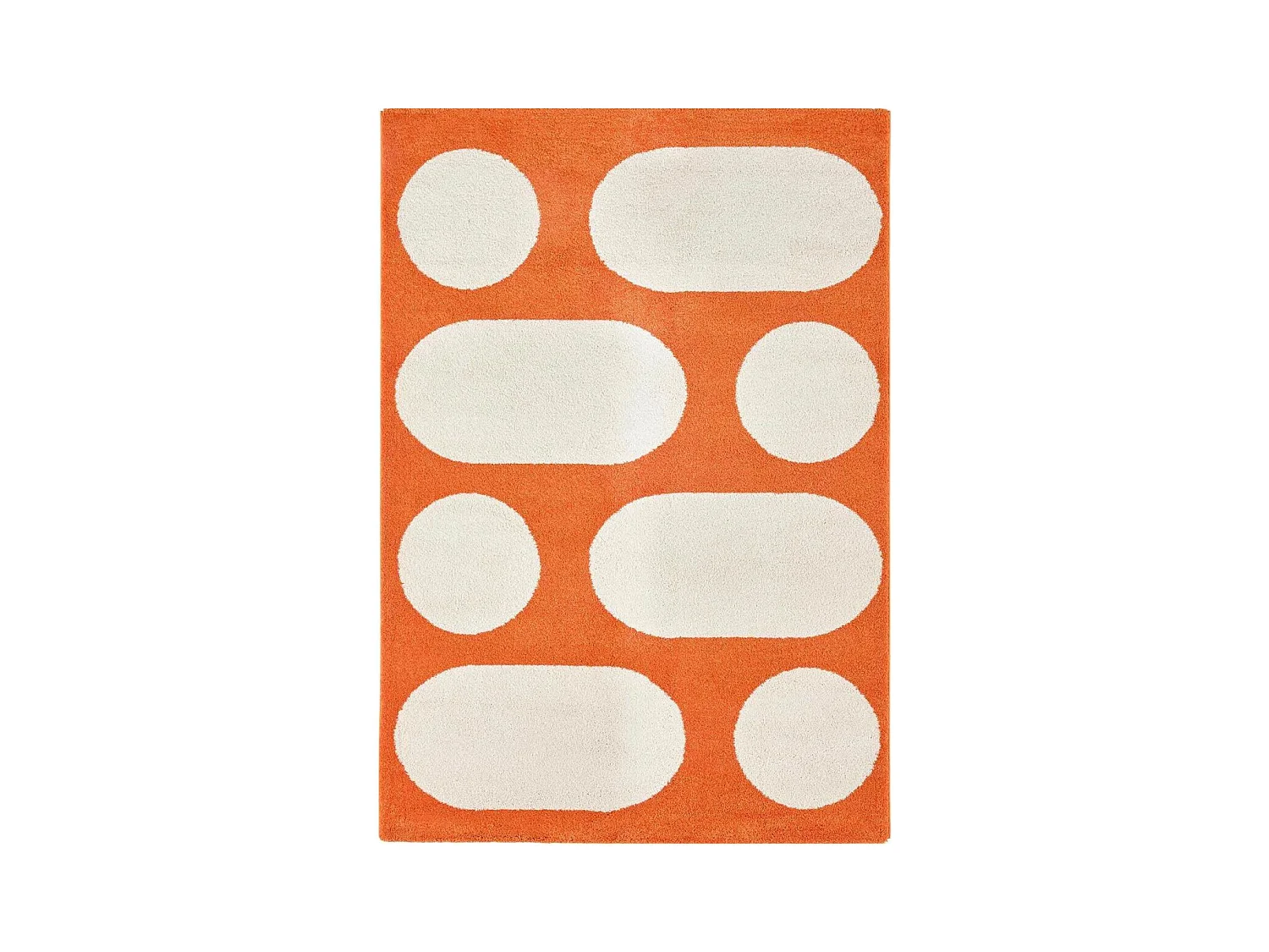 Tapis intérieur à poils longs Swing 381 orange 160 x 230 cm
