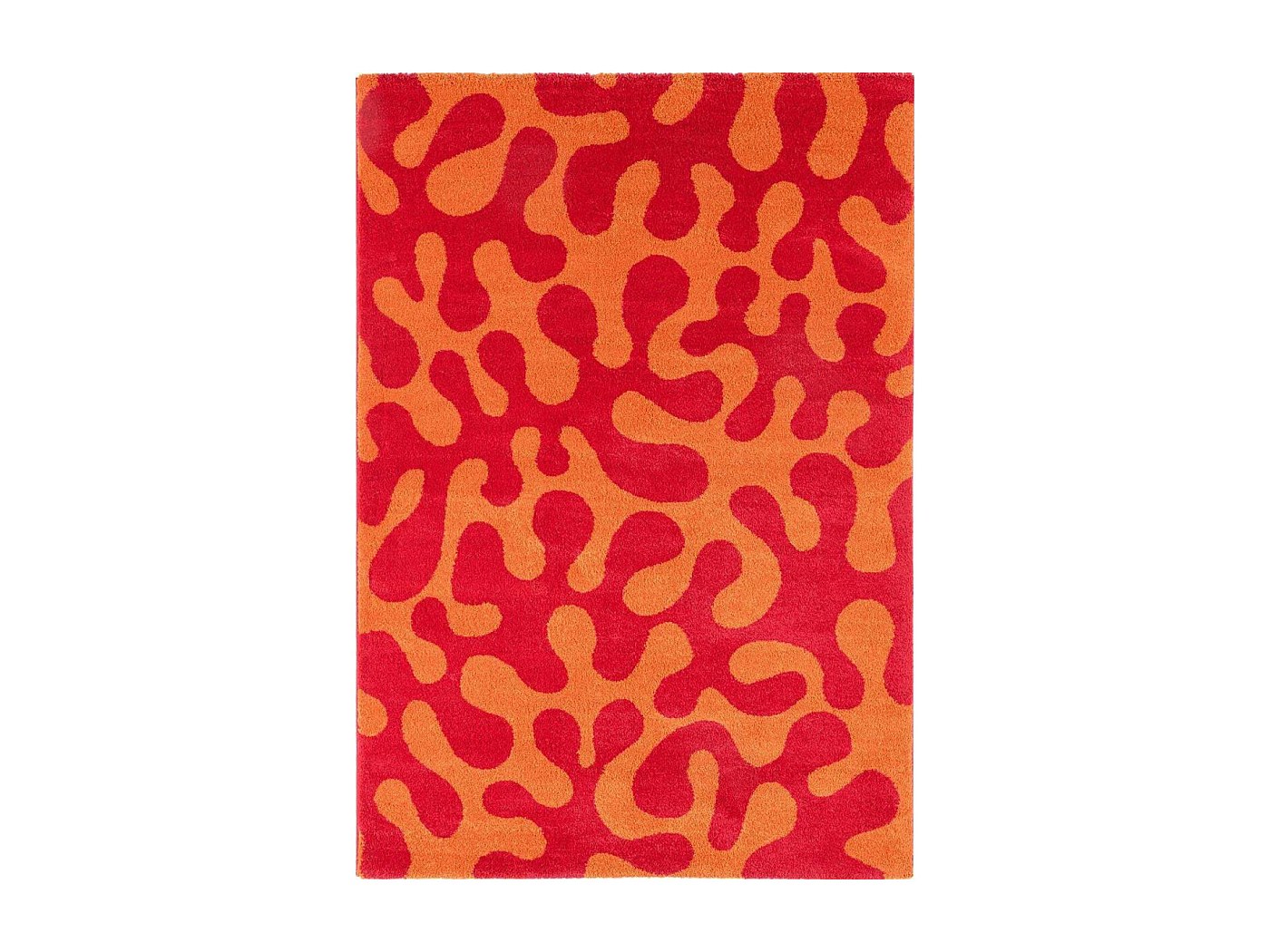 Tapis intérieur à poils longs Swing 384 rouge 80 x 140 cm