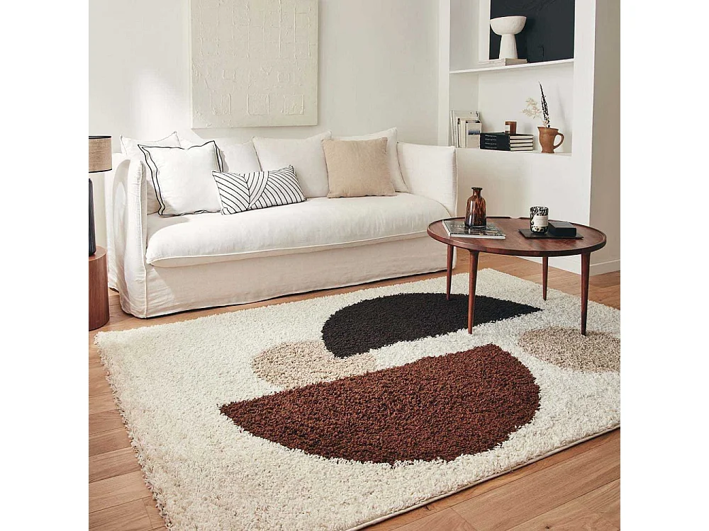 Tapis intérieur en polypropylène Vivara 1064 marron 80 x 140 cm