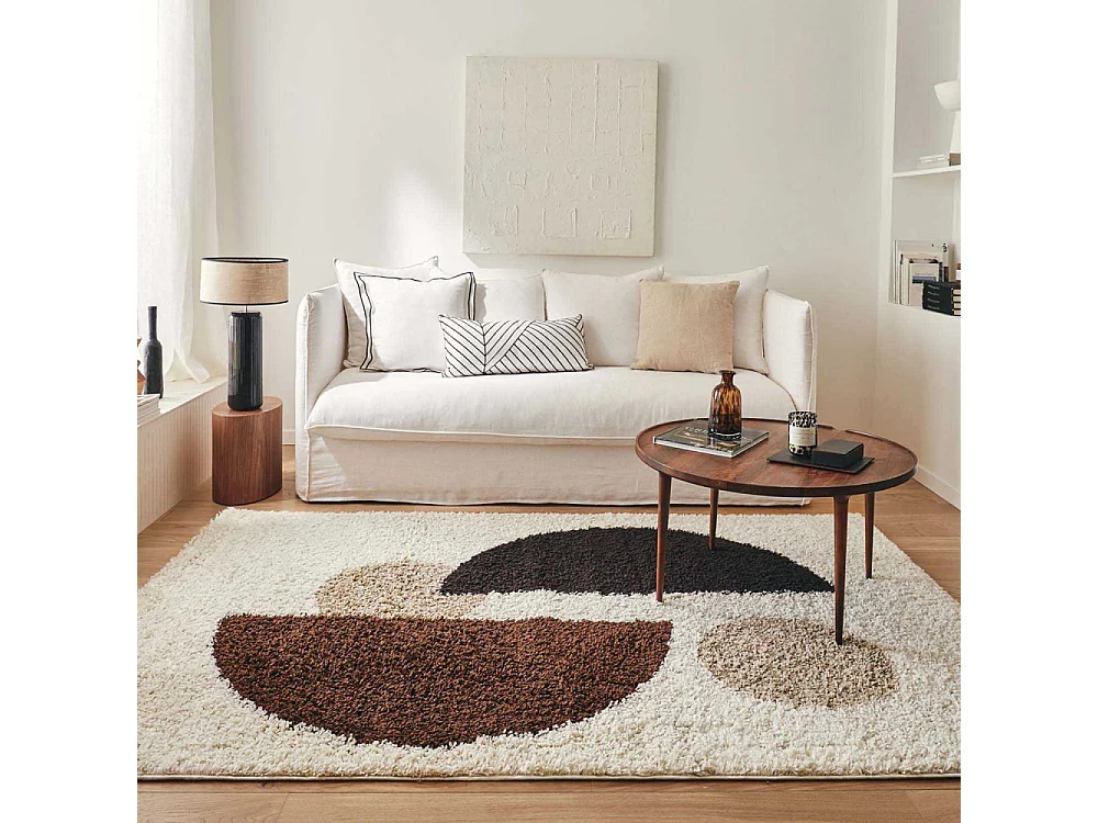 Tapis intérieur en polypropylène Vivara 1064 marron 80 x 140 cm