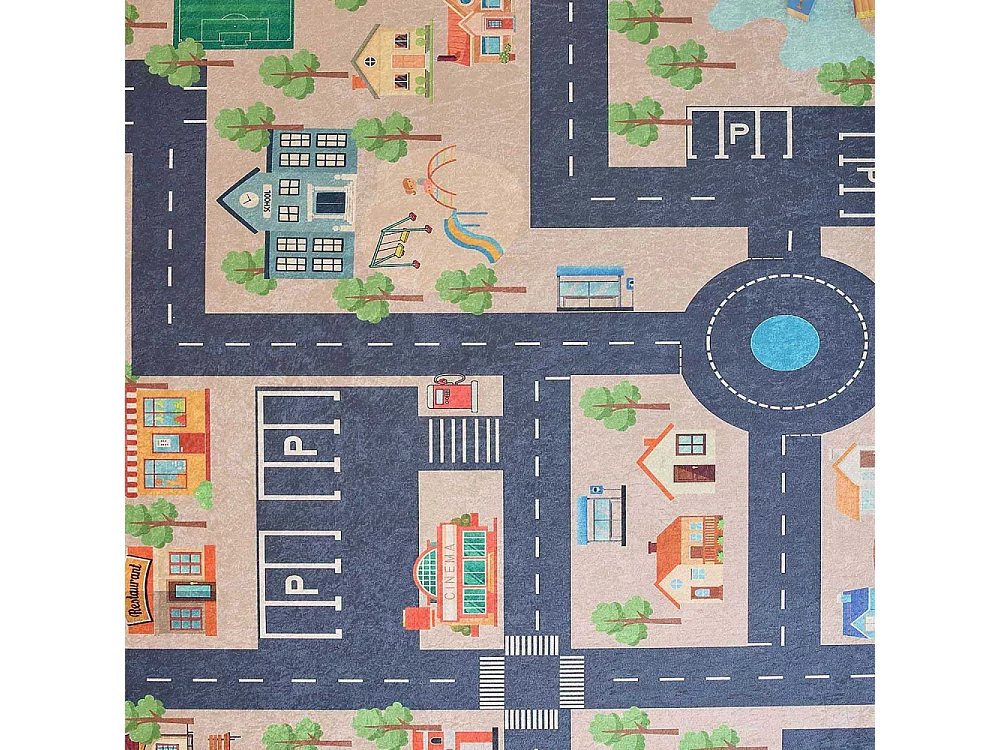 Tapis intérieur à poils courts Alix 738 beige 80 x 150 cm