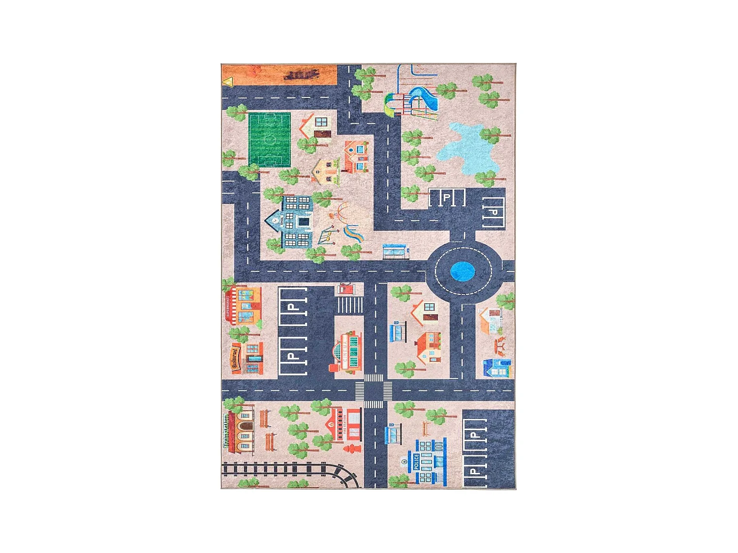 Tapis intérieur à poils courts Alix 738 beige 80 x 150 cm