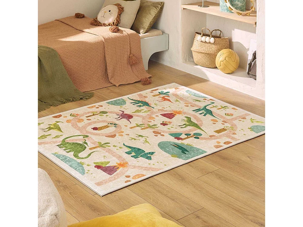 Tapis intérieur à poils courts Alix 737 beige 120 x 160 cm