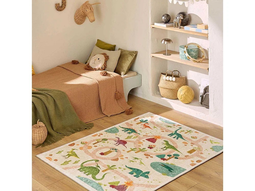 Tapis intérieur à poils courts Alix 737 beige 160 x 230 cm