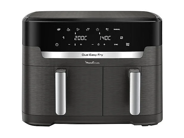 Frytownica na Gorące Powietrze 11L Moulinex Easy Fry XXL - Bez Oleju, 7 Programów, Podwójna Szuflada, Technologia Extra Crisp