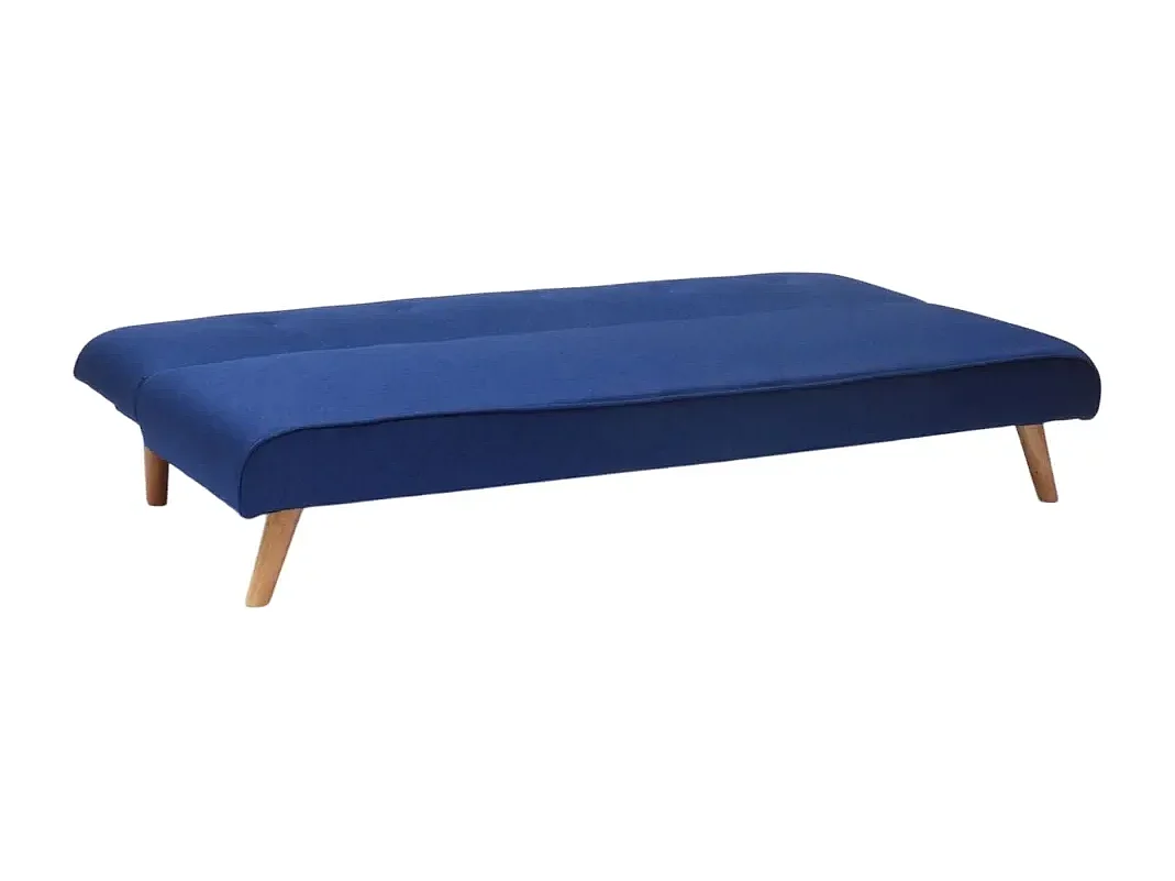 Schlafsofa 2-Sitzer aus Stoff für Wohnzimmer Design Larimar - Blau