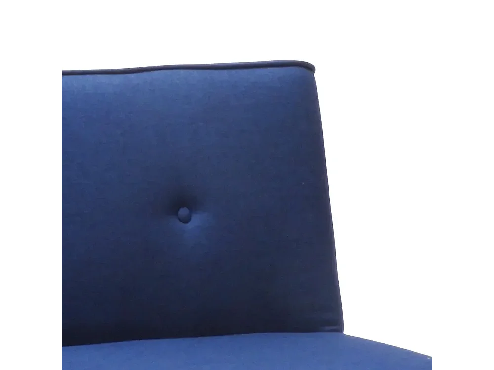 Schlafsofa 2-Sitzer aus Stoff für Wohnzimmer Design Larimar - Blau