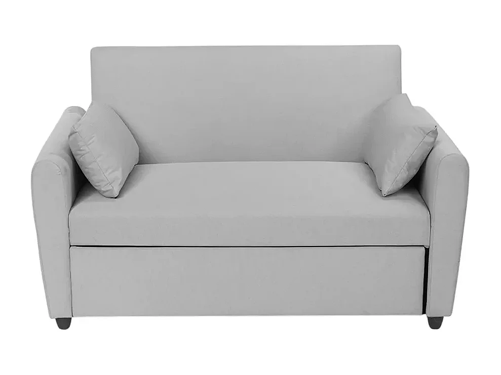 Porto Rico Ausziehbares 2-Sitzer-Schlafsofa, modernes Design aus Stoff - Grau