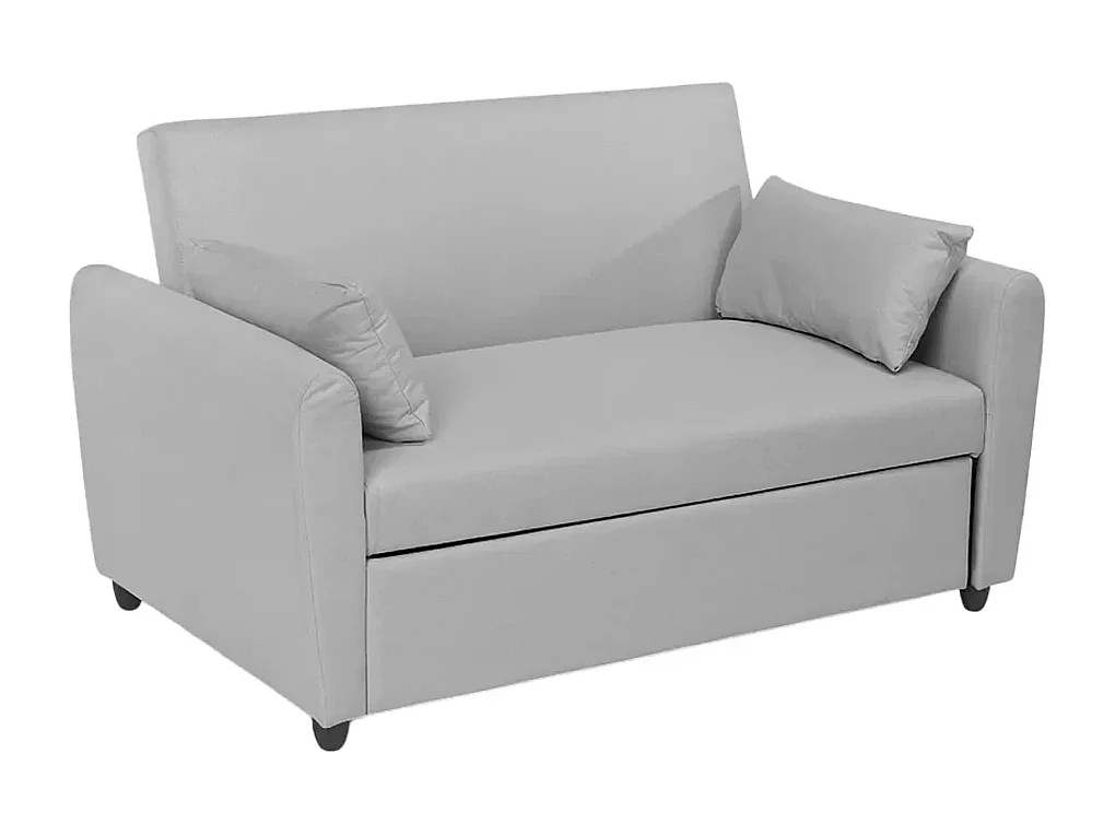 Porto Rico Ausziehbares 2-Sitzer-Schlafsofa, modernes Design aus Stoff - Grau