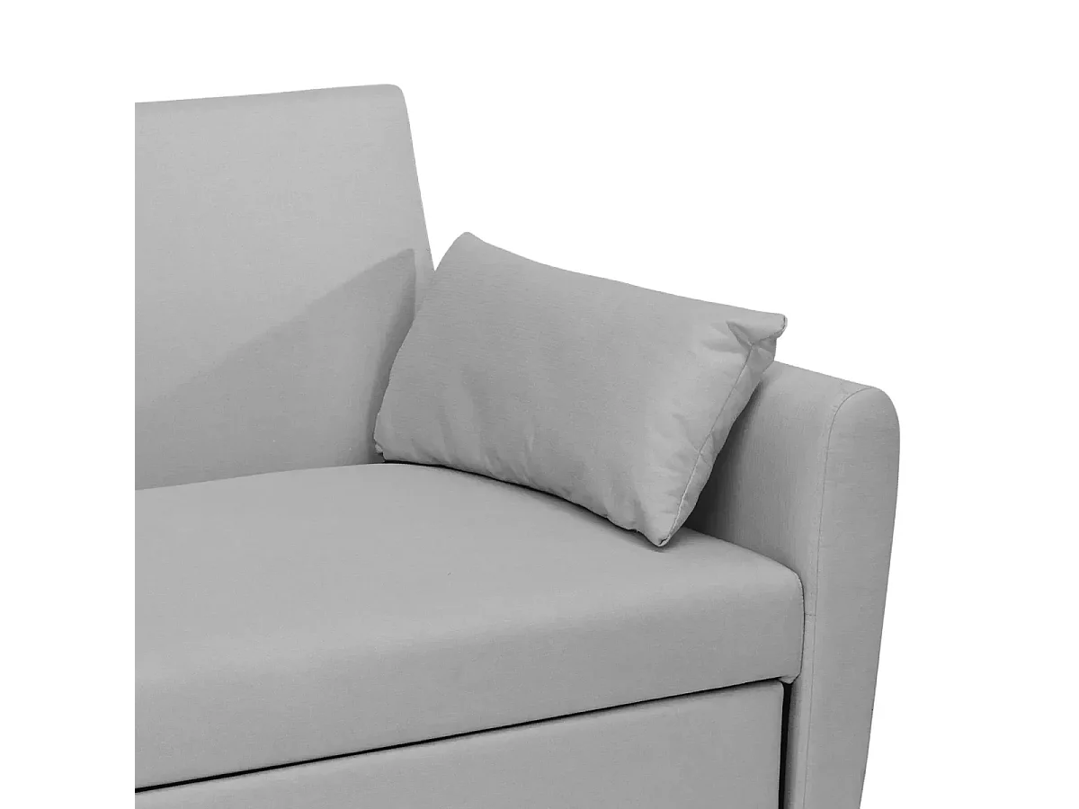 Porto Rico Ausziehbares 2-Sitzer-Schlafsofa, modernes Design aus Stoff - Grau
