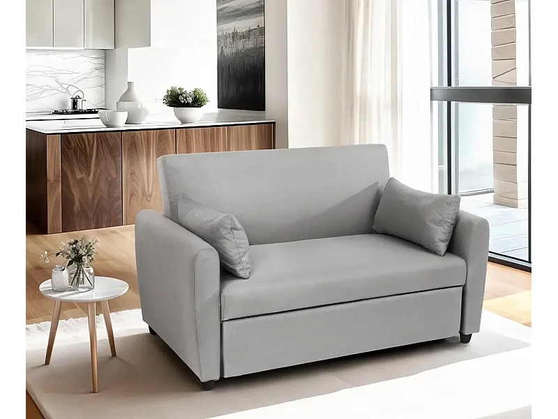 Divano letto 2 posti in tessuto di design moderno Alloro